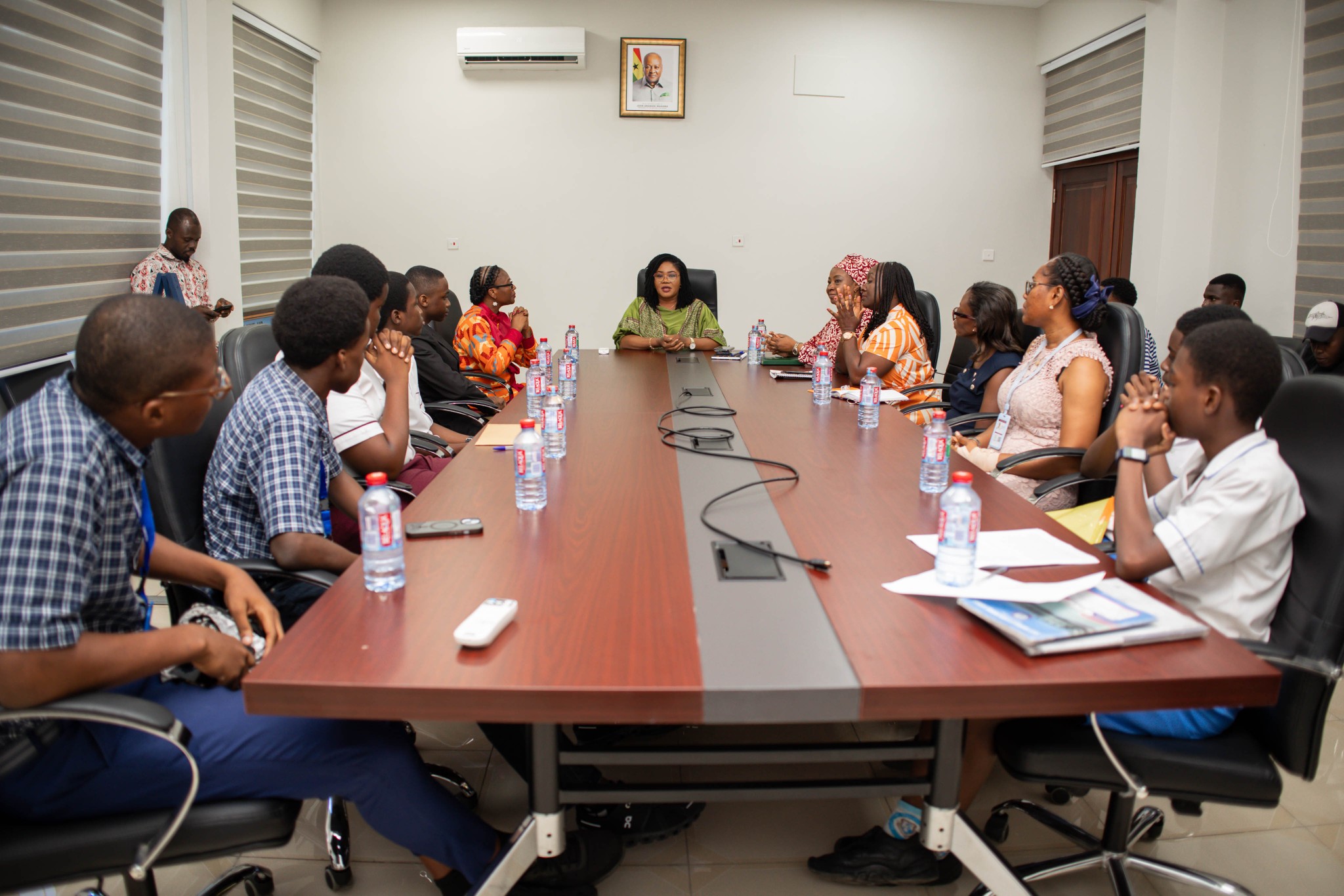 JUNIOR SHAPERS AFRICA PAYS COURTESY CALL ON GENDER MINISTER