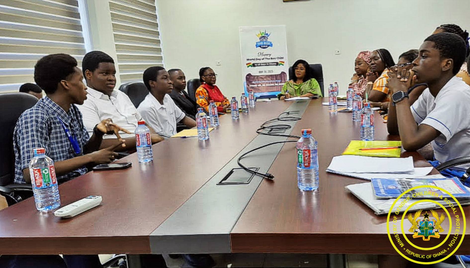 JUNIOR SHAPERS AFRICA PAYS COURTESY CALL ON GENDER MINISTER